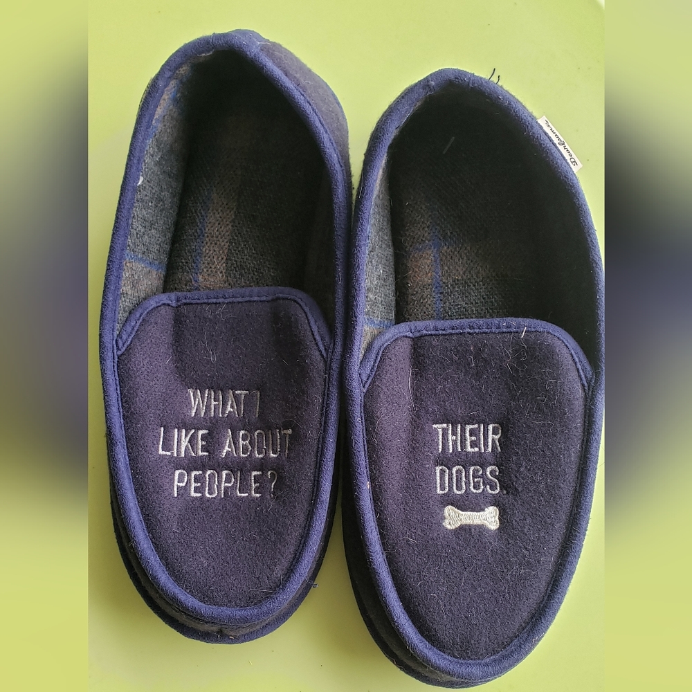 Dearfoams Slippers Moccasins Dog M US 9-10, UK 8-9, EU 42-43